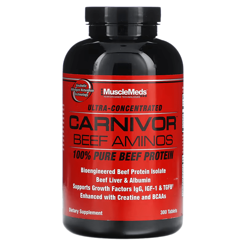 آمینو بیف کارنیور ماسل مدز 300تایی MuscleMeds Carnivor Beef Aminos